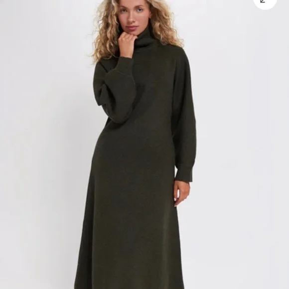 Tuckernuck Moss Green Torie Sweater Dress Olive / Xs